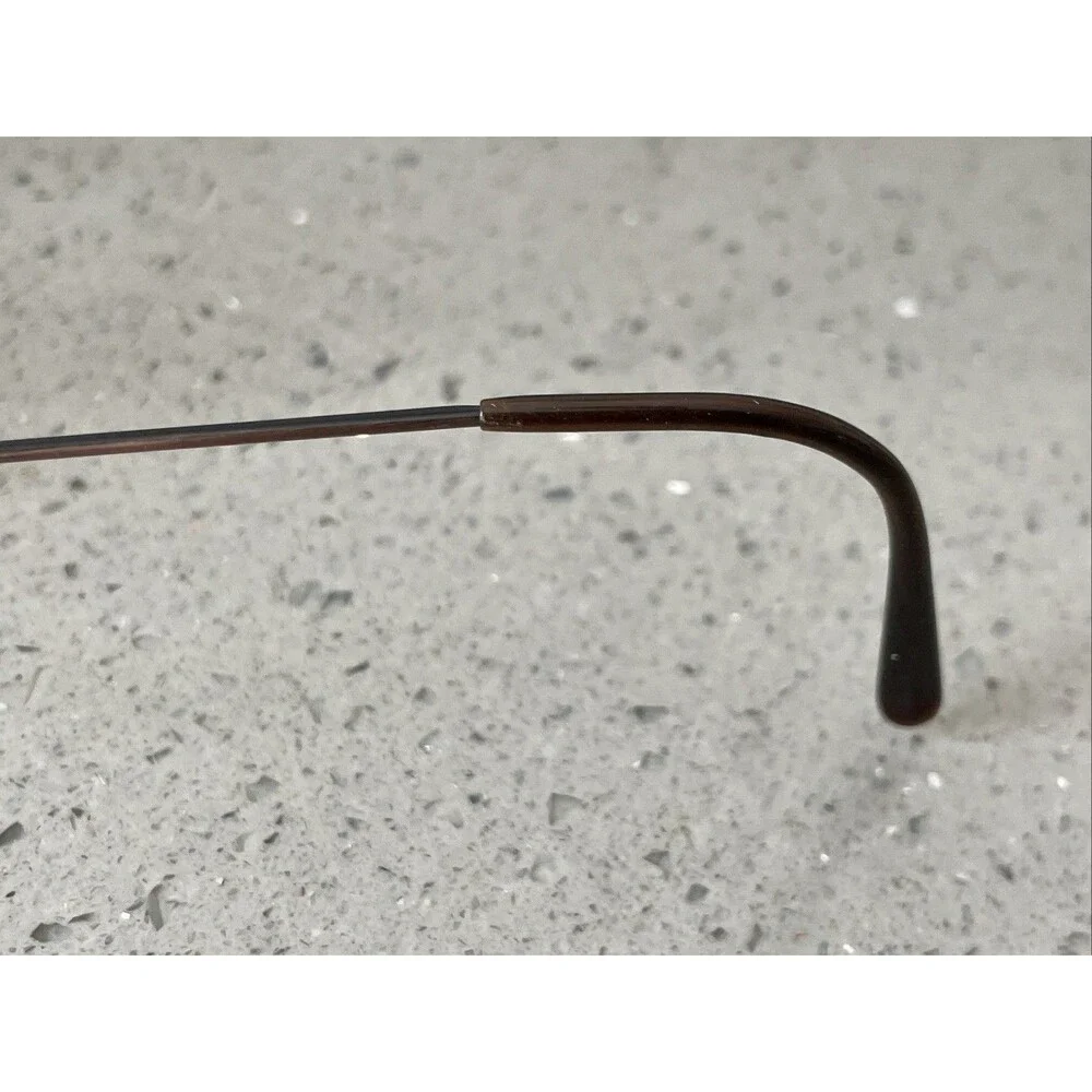LC Basics 711 Vintage Eyeglasses FRAMES ONLY 46-19-140 Antique Brown Round